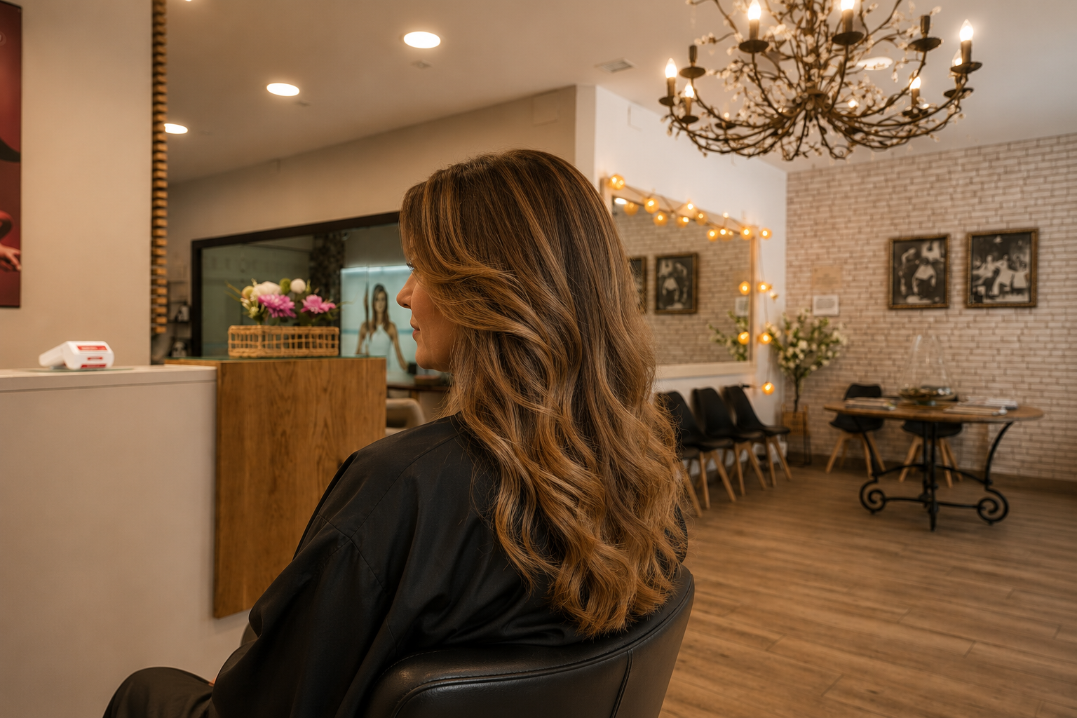 Corte de mujer realizado en Durán Peluqueros